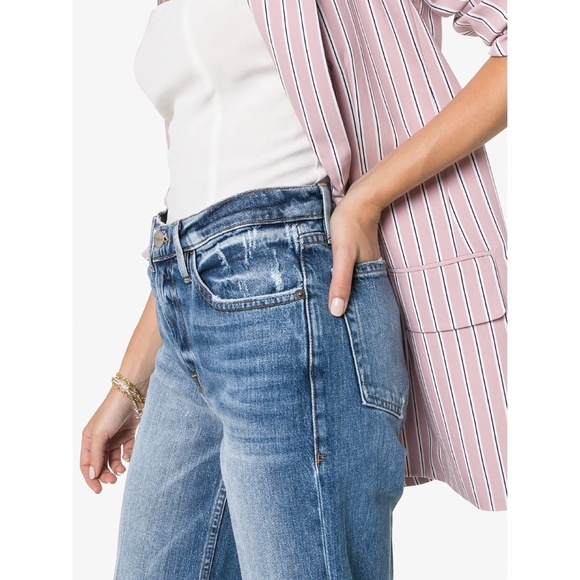 ✨NWT✨ FRAME Heritage California Raw Wide Leg Jeans in Coldwater Sz 25 - Picture 9 of 9